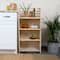Household Essentials 39" Woven Paper Rattan Accent Shelf